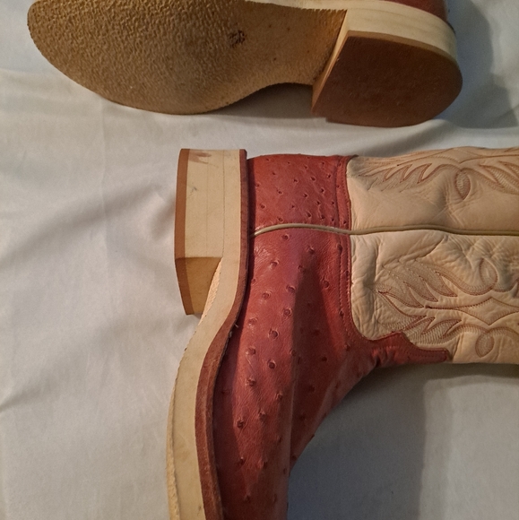 TONY LAMA OSTRICH MENS BOOTS - Picture 10 of 14